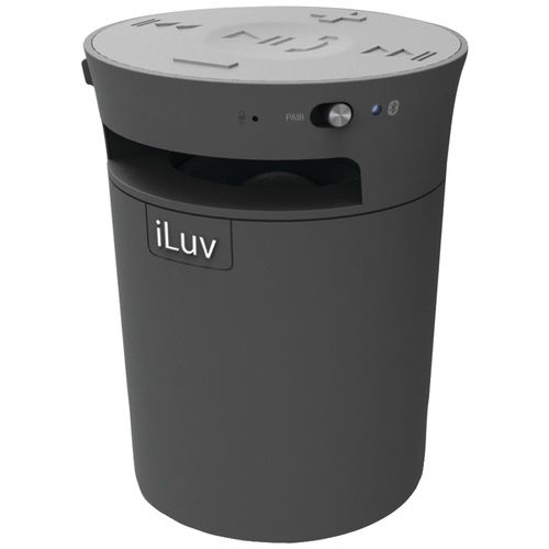ILUV ISP165BLK MobiCup Splash-Resistant Bluetooth(R) Speaker & Speakerphone (Black)