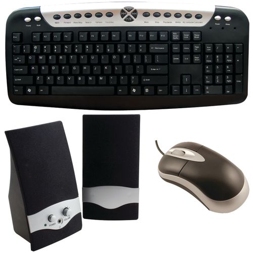 Axis Computer Kit- Multimedia Speakers, Usb Keyboard And Usb Mouse