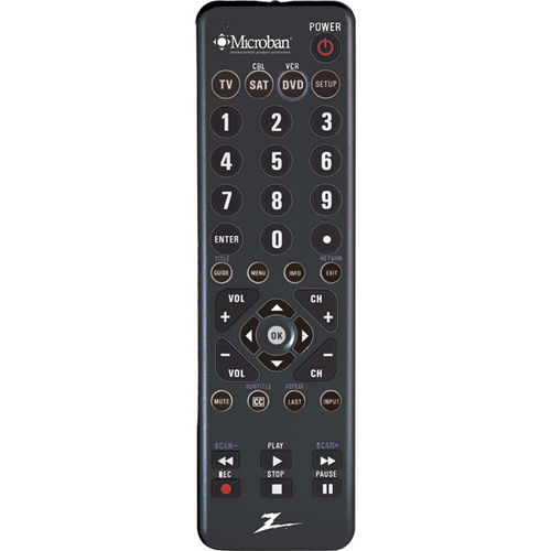 3-Device Big Button Universal Remote with Microban Protection