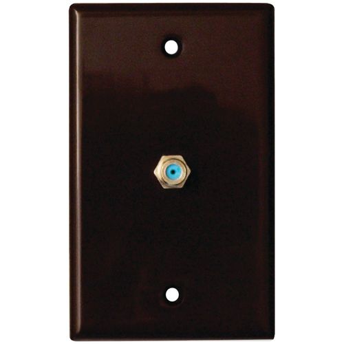DATACOMM ELECTRONICS 32-2024-BR 2.4 GHz Coaxial Wall Plate (Brown)