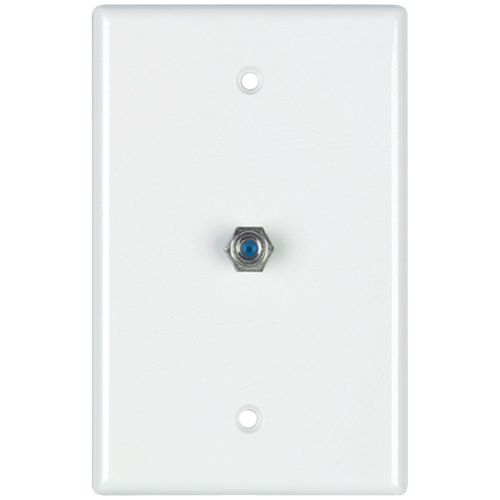 DATACOMM ELECTRONICS 32-2024-WH 2.4 GHz Coaxial Wall Plate (White)