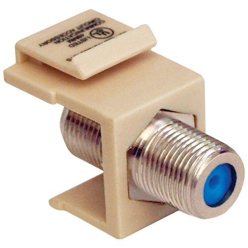 DATACOMM ELECTRONICS 20-3202-AL Keystone Jack with 2.4 GHz F Connector (Almond)