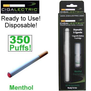 DISPOSABLE MENTHOL ELECTRONIC CIGARETTE