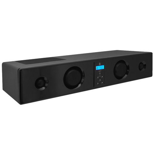 Pyle 5-Way Soundbar System With FM Radio, SRS 3D Sound and 4 Auxiliary Inputs