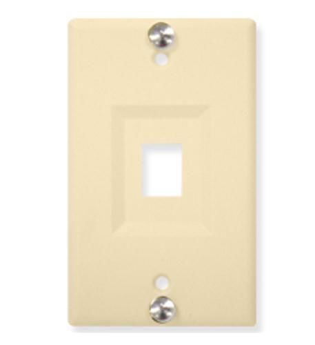 WALL PLATE, PHONE, RECESSED, 1-PORT, IV