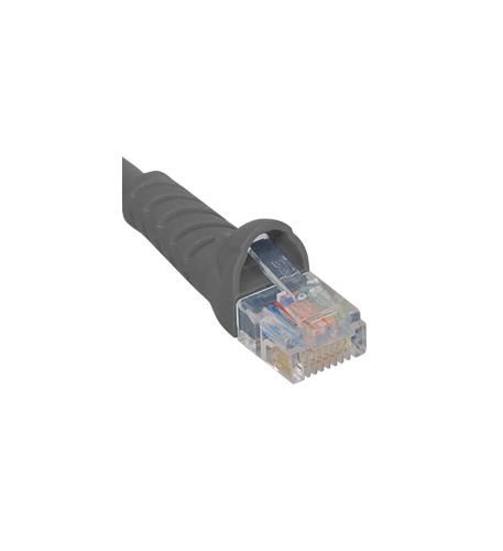 PATCH CORD, CAT 5E BOOTED, 25 FT, GRAY