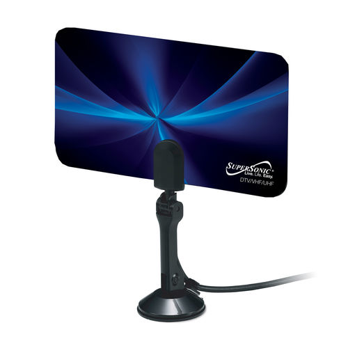 Supersonic SC-607 Flat Digital HDTV Antenna With VHF and UHF Frequency Range