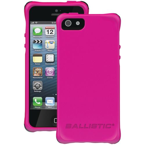 BALLISTIC LS0955-M695 iPhone(R) 5/5S LS Smooth Case (Hot Pink with 4 Black, 4 White, 4 Purple, 4 Hot Pink Bumpers)