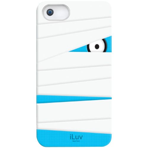 ILUV ICA7T327WHT iPhone(R) 5/5S Mummy Silicone Character Case (White)