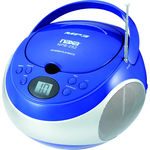 Naxa Portable MP3/CD Player with AM/FM Stereo Radio- Blue