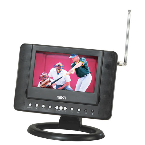 Naxa NTD-7561 7"" Widescreen Digital LCD Television with Built-In DVD Player and USB/SD/MMC Inputs
