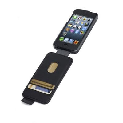 iPhone 5 Flip Wallet BlkMarble