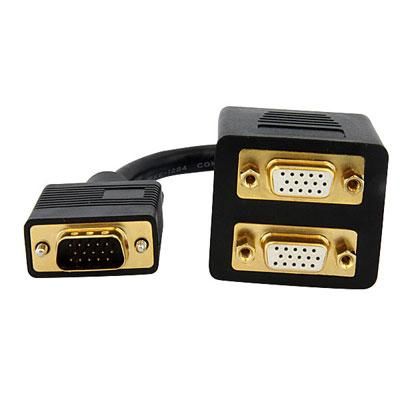 1' VGA/2 VGA Splitter Cbl M/F