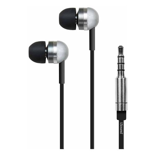 EM-120 EARBUDS WITH MIC SILVER/BLK