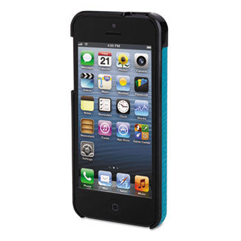 Vesto Textured Leather Case, for iPhone 5, Black/Green