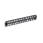 PATCH PANEL, BLANK, EZ, 24-PORT, 1 RMS