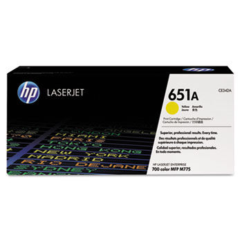 CE342A, 651A, Toner, 16001 Page-Yield, Yellow