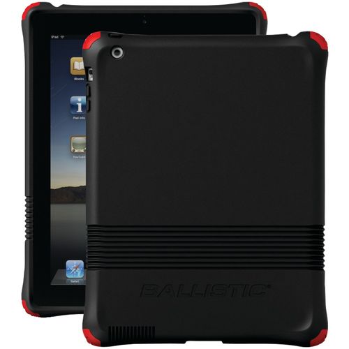 BALLISTIC LS0927-M355 iPad(R) with Retina(R) display/iPad(R) 3rd Gen/iPad(R) 2 LS Series Case (Black with 4 Black, 4 White, 4 Lime Green, 4 Red Bumper