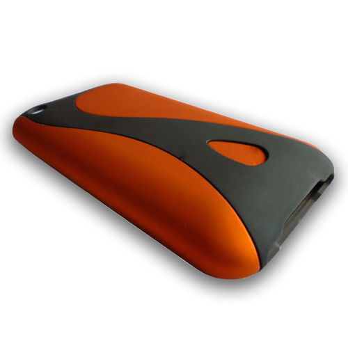Offex Case Cover Protectorfor Iphone Two Piece Burnt Orange & Black Iphone - 3G/3GS