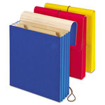 Vertical Wallet, Letter, 3 1/2"" Expansion, Blue, Red, Yellow, 3/Pack