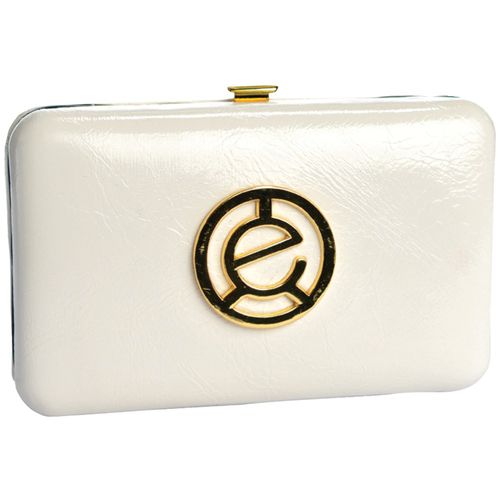 JILL-E 022721 Leather Camera/Smartphone Clutch (Vanilla)