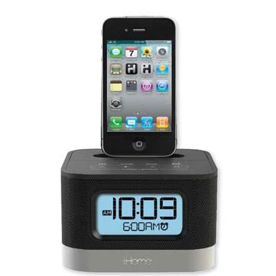 iPhone iPod Alarm Clock Black