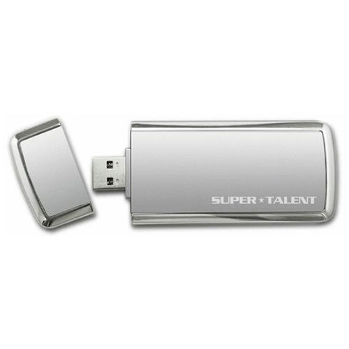 Super Talent 32 GB SuperCrypt USB 3.0 Plug and Play Flash Drive (ST3U32SCS-32GB) - Gray