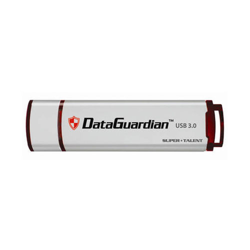 Super Talent 8GB USB 3.0 DataGuardian Flash Drive (ST3U8DGS-8GB) - Gray