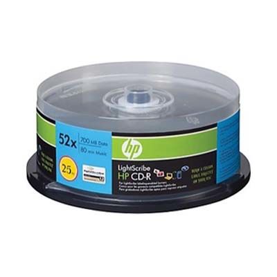 Disc CD-R 80 min 700MB LightScribe 52X 25/PK Cake Box