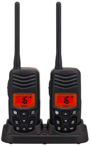 STANDARD HX-100 HAND HELD VHF - TWIN PACK OF RADIOS