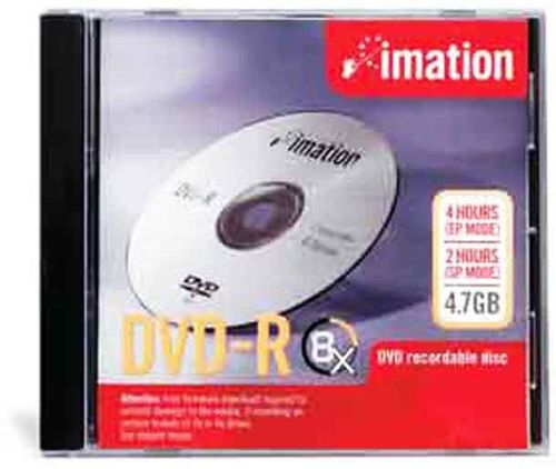 Imation 8X DVD-R 4.7GB Recordable Disc With Case Case Pack 100