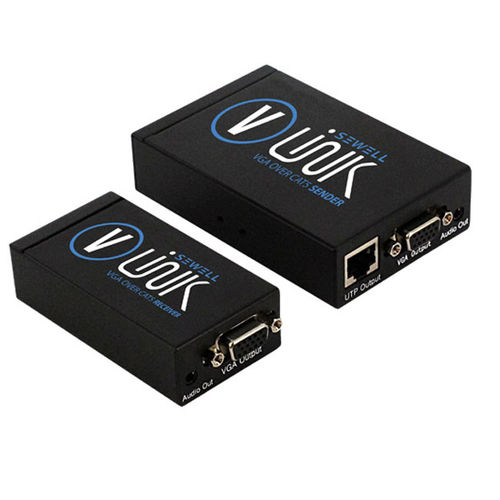 Sewell v-Link and VGA over Cat5 Extender with Audio 1000ft