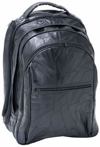 18"" Genuine Leather Laptop Backpack