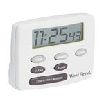 West Bend Single Channel Timer With Clock count down Sports Timer / Stopwatch with Alarm