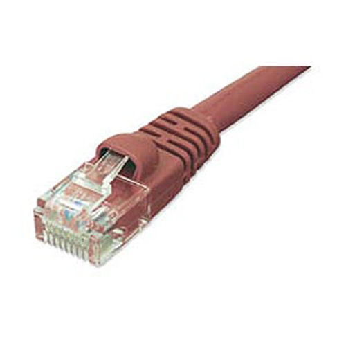 Ziotek CAT5e Enhanced Patch Cable, W/ Boot 1ft, Red