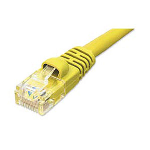 Ziotek CAT5e Enhanced Patch Cable, W/ Boot 1ft, Yellow