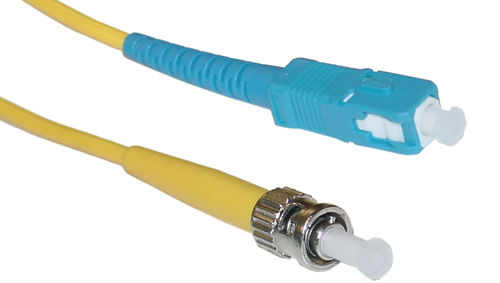 Cable Wholesale SC / ST, Single Mode, Simplex Fiber Optic Cable, 9/125, 3 Meter (10 ft)