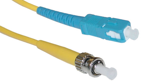 Cable Wholesale SC / ST, Single Mode, Simplex Fiber Optic Cable, 9/125, 5 Meter