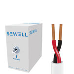 Sewell 14 AWG Speaker Wire (1000ft) White Copper