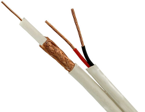 Sewell Plenum Siamese Cable RG59 Pure Copper Conductor and Shielding 500 ft