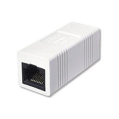 Ziotek CAT5e In-line Rj-45 Coupler, 8p8c, White