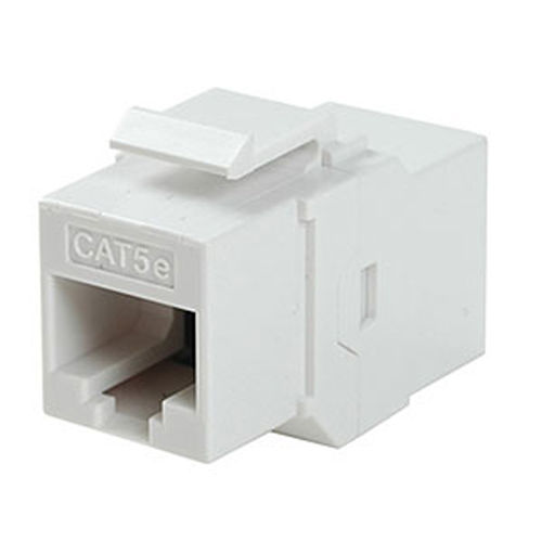 Ziotek CAT5e In-line Faceplate Coupler, White