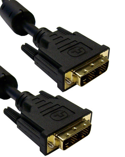 Offex Wholesale DVI-D / DVI-D Single Link Cable, w/ Ferrite Bead, Black, 2 Meter