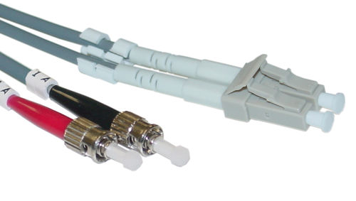 Offex Wholesale LC / ST, Multimode, Duplex Fiber Optic Cable, 50/125, 1 Meter (3.3ft)