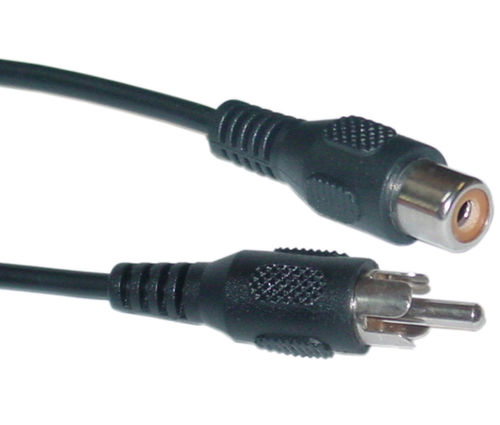 Offex Wholesale RCA Extension Cable 1 RCA Male / 1 RCA Female, 3 ft