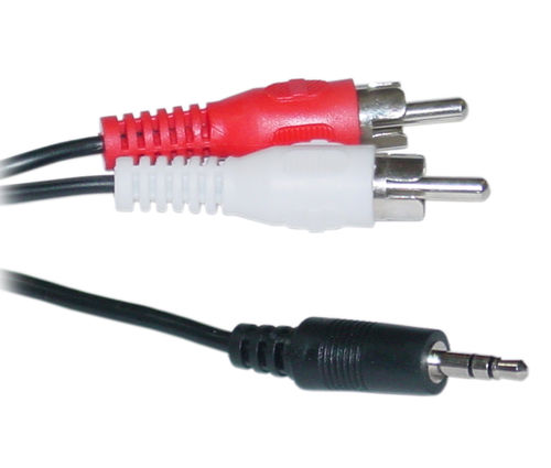 Offex Wholesale 2 RCA Male / 3.5mm Stereo Male