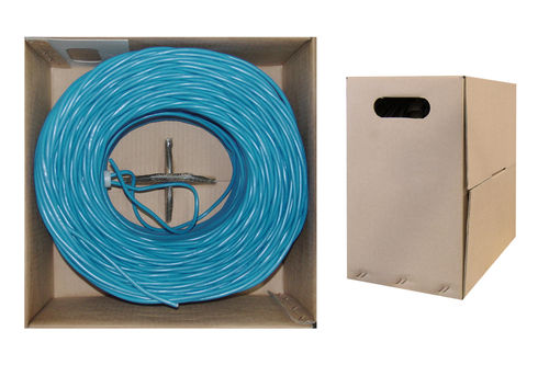 Cable Wholesale CAT6, UTP, Bulk Cable, Solid, Blue, 1000 ft
