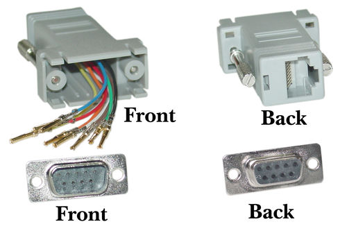 Cable Wholesale DB9 Male / RJ45, Color Gray