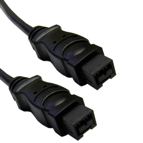 Offex Wholesale IEEE-1394B, 9P to 9P, FireWire 800 Cable, Black, 3 ft