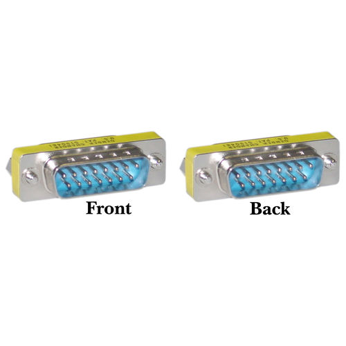 Cable Wholesale DB15 Male / DB15 Male, Mini Gender Changer (For MAC)